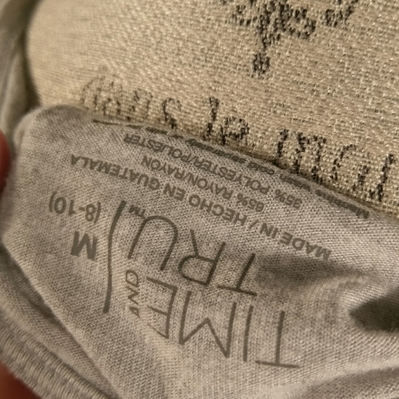 Gray and White Striped Blouse - Picture 3 of 3